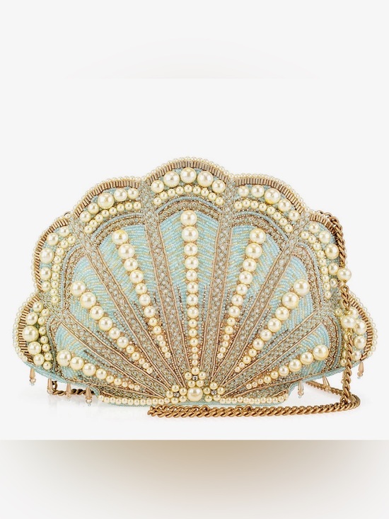 Mary Frances Handbags - Seaside Luxury Pearl and Beaded Shell Crossbody
Handbag